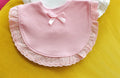 Cute Cotton Burp Cloth Triangle Round Lace Bow Princess Super Soft Baby Feeding Drool Bibs