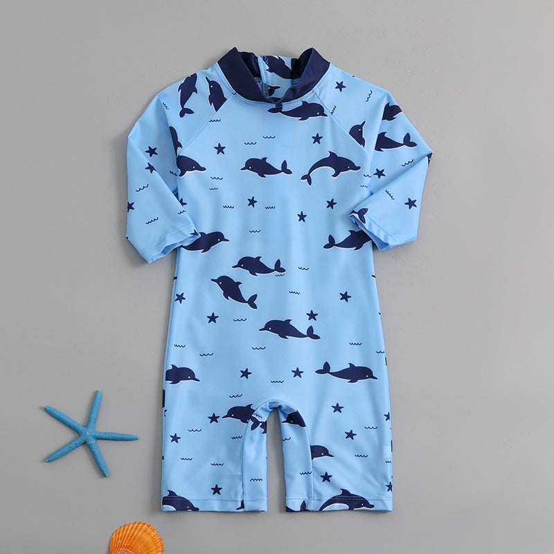 Children's Swimsuit, Boy's One-Piece, Cute Baby Swimsuit for Small and Medium-Sized Children, Women's Sun Protection Quick-Drying Cross-Border Swimsuit Amazon