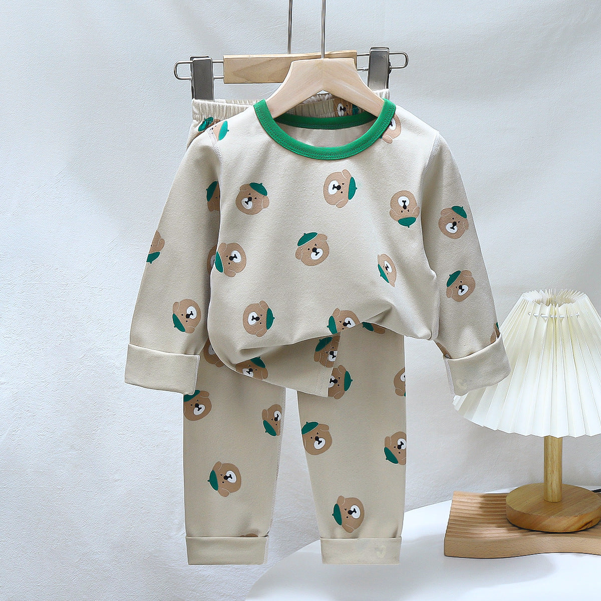 Children's Pajamas suit 2024 Autumn Baby Lycra Underwear Boys Home Clothes Girls Autumn Clothes Pants Children's Clothing Wholesale