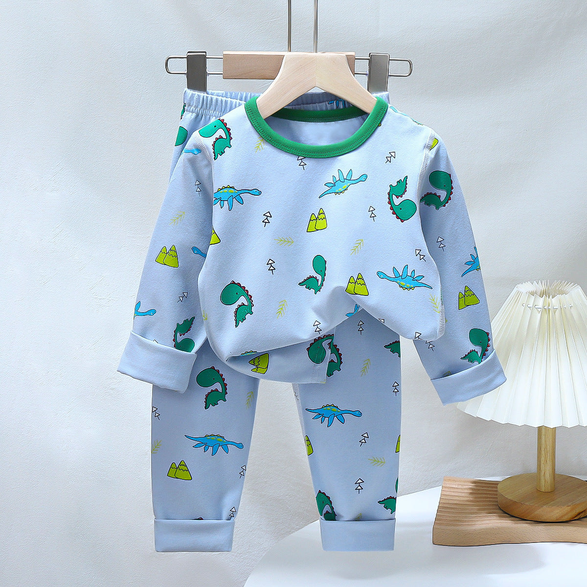Children's Pajamas suit 2024 Autumn Baby Lycra Underwear Boys Home Clothes Girls Autumn Clothes Pants Children's Clothing Wholesale