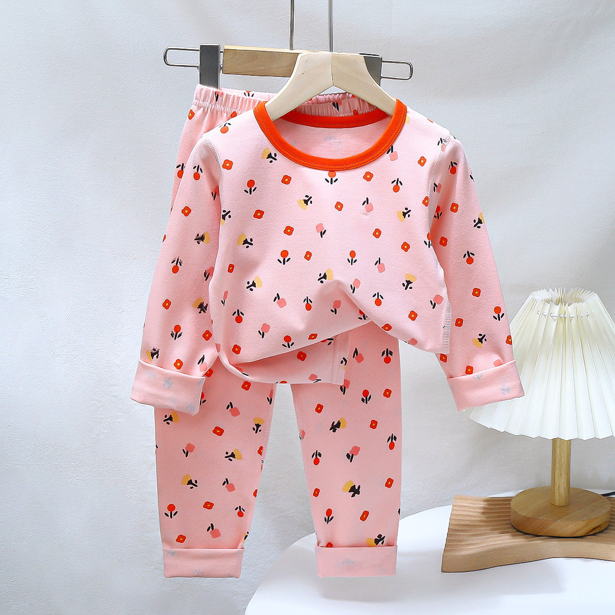 Children's Pajamas suit 2024 Autumn Baby Lycra Underwear Boys Home Clothes Girls Autumn Clothes Pants Children's Clothing Wholesale