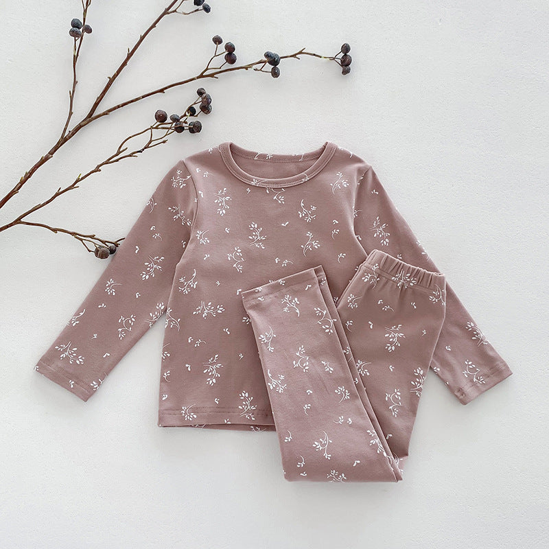 Children's Pajamas, Baby Autumn Clothes and Long Trousers, Kidsren's Home Clothes, Category a Pure Cotton Pajamas for Boys and Girls, Boys' Home Clothes