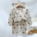 Children's Pajamas suit 2024 Autumn Baby Lycra Underwear Boys Home Clothes Girls Autumn Clothes Pants Children's Clothing Wholesale