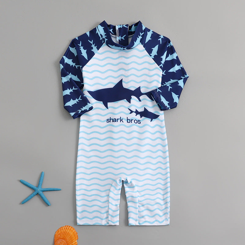 Children's Swimsuit, Boy's One-Piece, Cute Baby Swimsuit for Small and Medium-Sized Children, Women's Sun Protection Quick-Drying Cross-Border Swimsuit Amazon