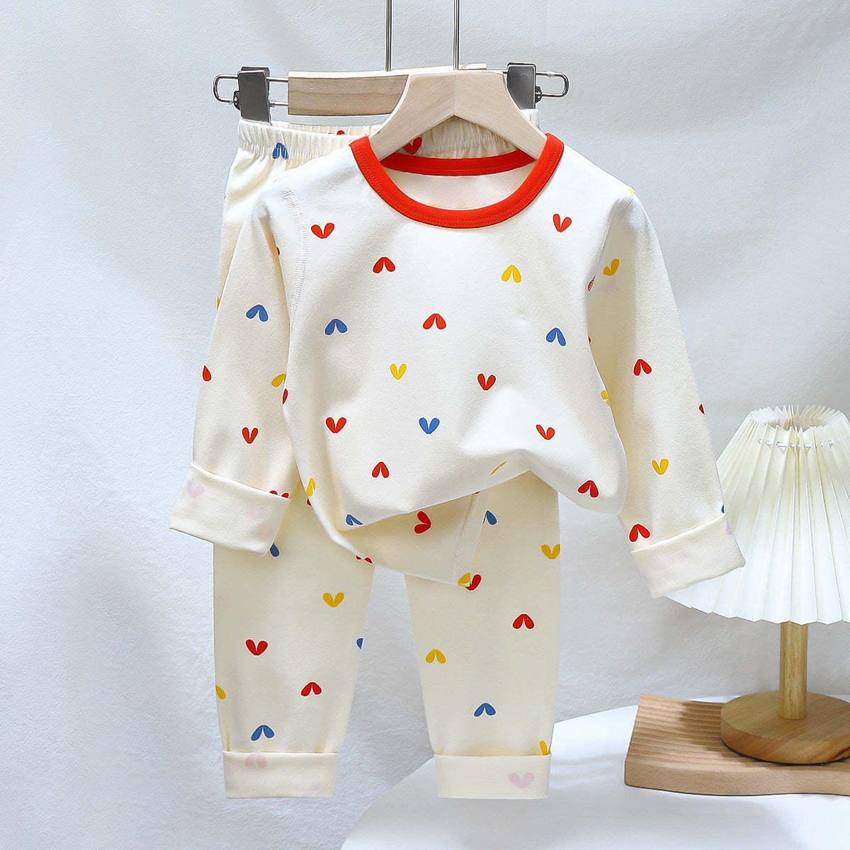 Children's Pajamas suit 2024 Autumn Baby Lycra Underwear Boys Home Clothes Girls Autumn Clothes Pants Children's Clothing Wholesale