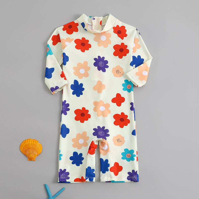 Children's Swimsuit, Boy's One-Piece, Cute Baby Swimsuit for Small and Medium-Sized Children, Women's Sun Protection Quick-Drying Cross-Border Swimsuit Amazon