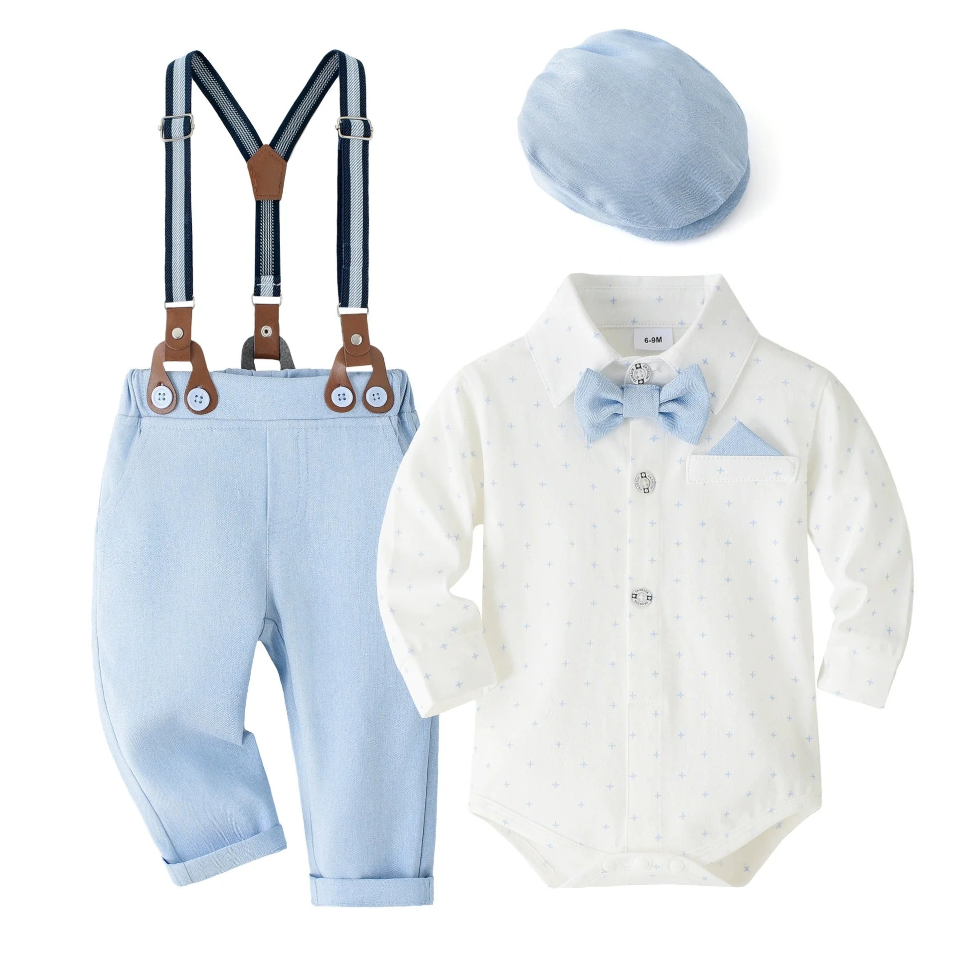 Baby Boy Clothes 0-24M Baby Boy Suits 4pcs infants Boys Baptism Easter Outfits  Christmas Clothes новорожденных одежда для