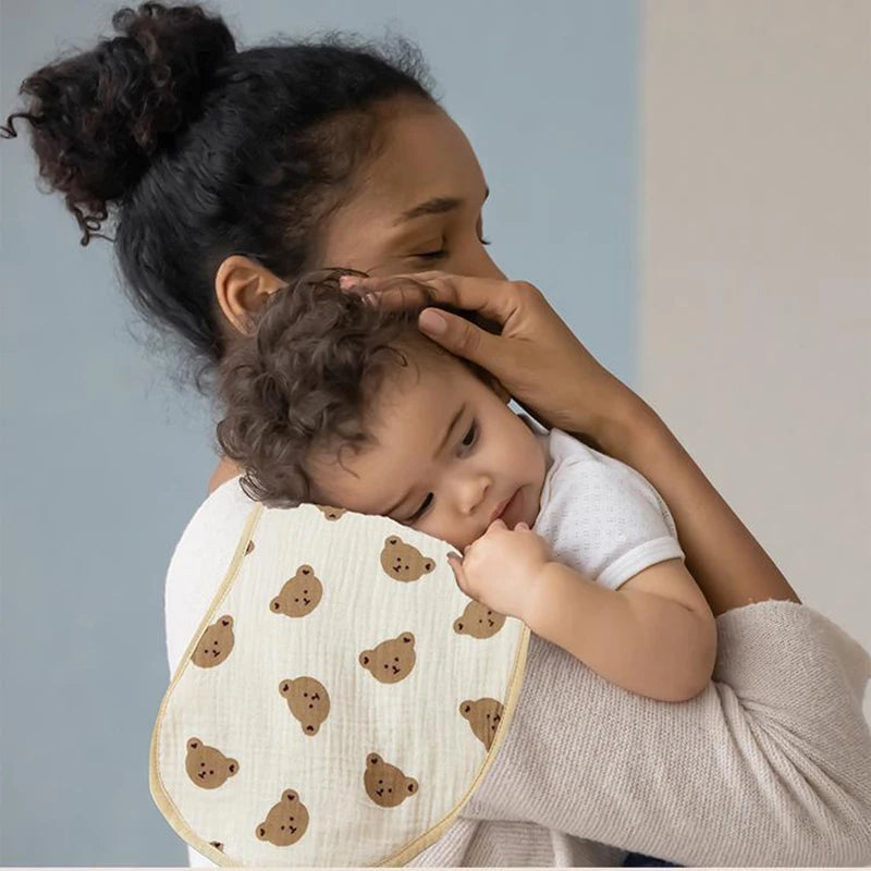 Summer Baby Burping Cloth Bandana Cotton Newborn Clap Towel Soft Shoulder Pad Reusable Absorbent Infant Stuff For Girl Boy Bibs