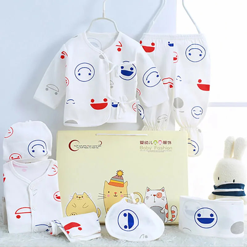 0-3 Months Infant Clothing Set Cotton Newborn Boys Baby for Girls Print Girl Suits