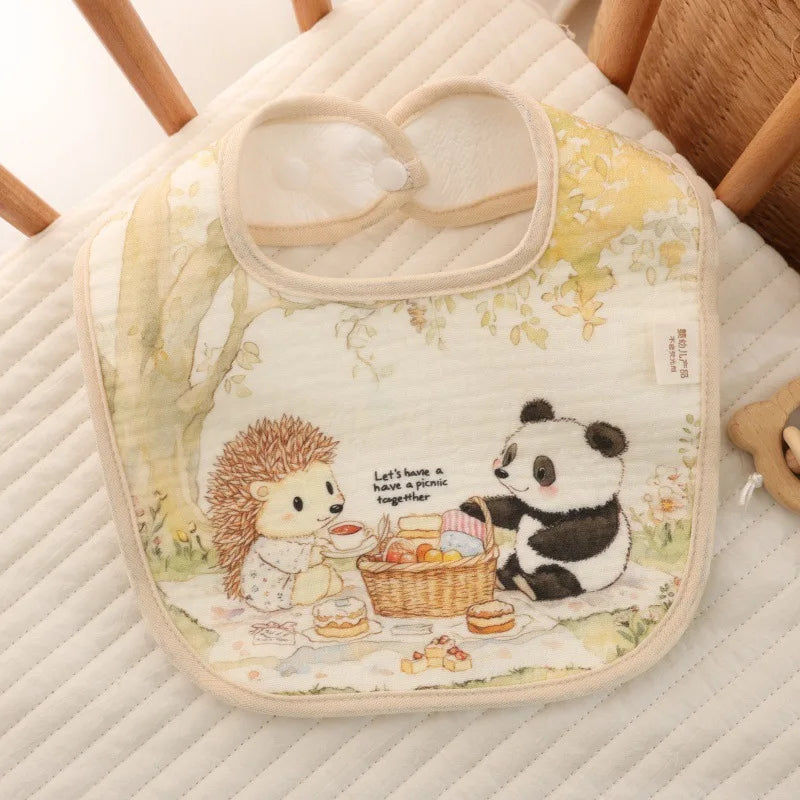 Baby Bibs Burp Clothes Cotton Newborn Bibs for Girls Boys Baby Stuff Infant Accessories Toddler Saliva Towels Baby Care