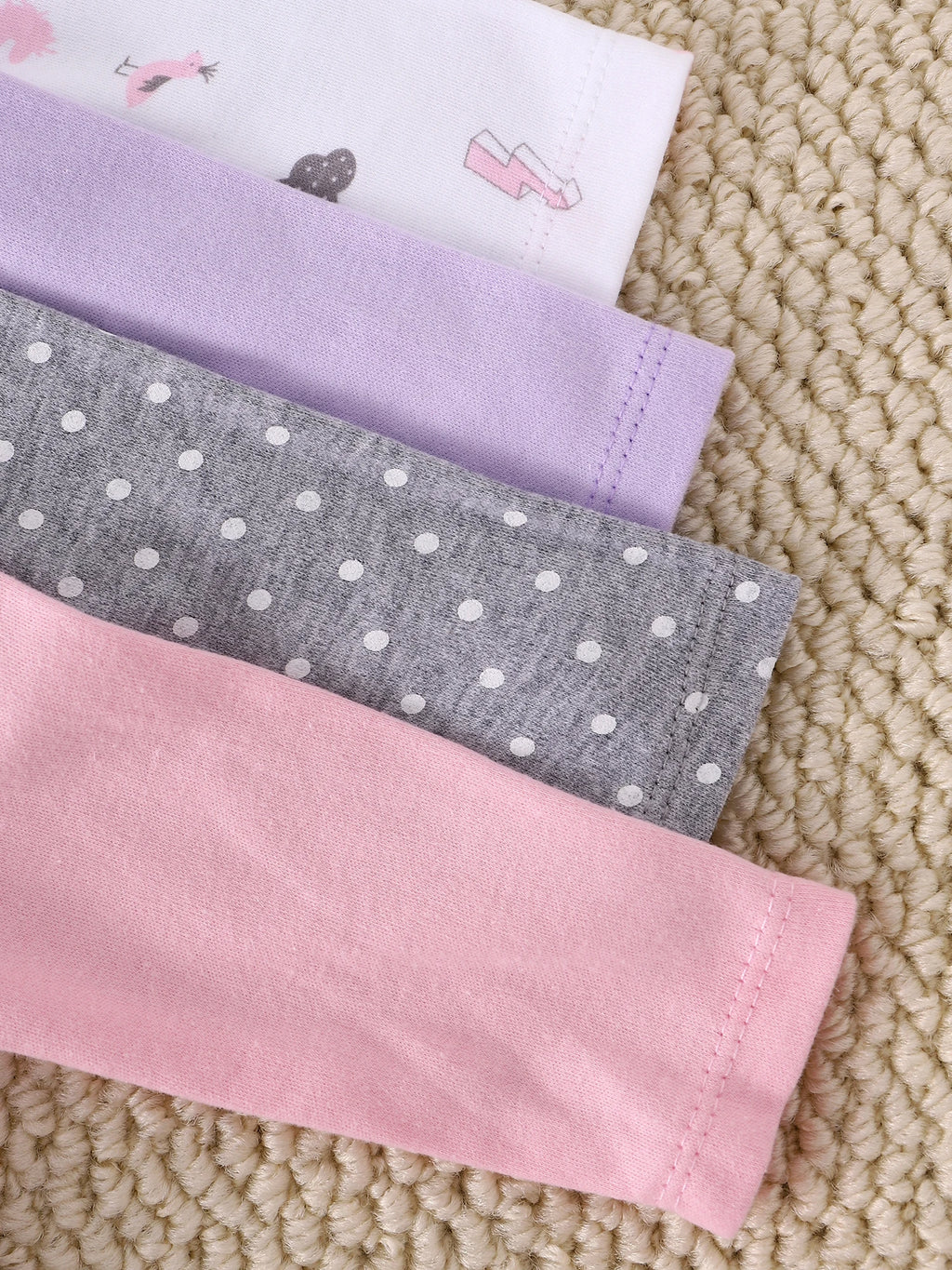 Baby girl clothes  Baby girl onesie 4PCS Spring/Autumn long-sleeved onesie Cotton fabric Suitable for 0-12 months