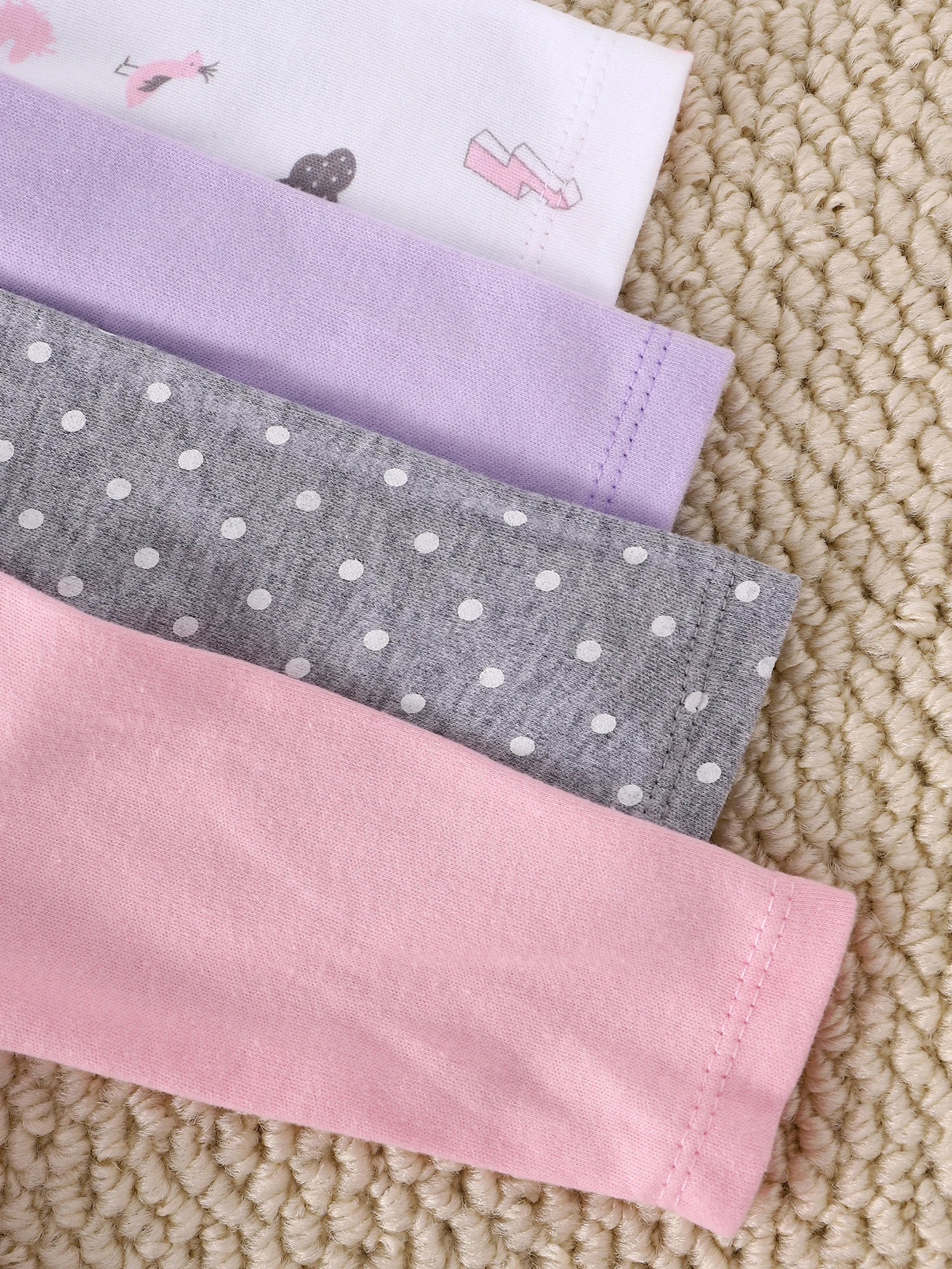 Baby girl clothes  Baby girl onesie 4PCS Spring/Autumn long-sleeved onesie Cotton fabric Suitable for 0-12 months