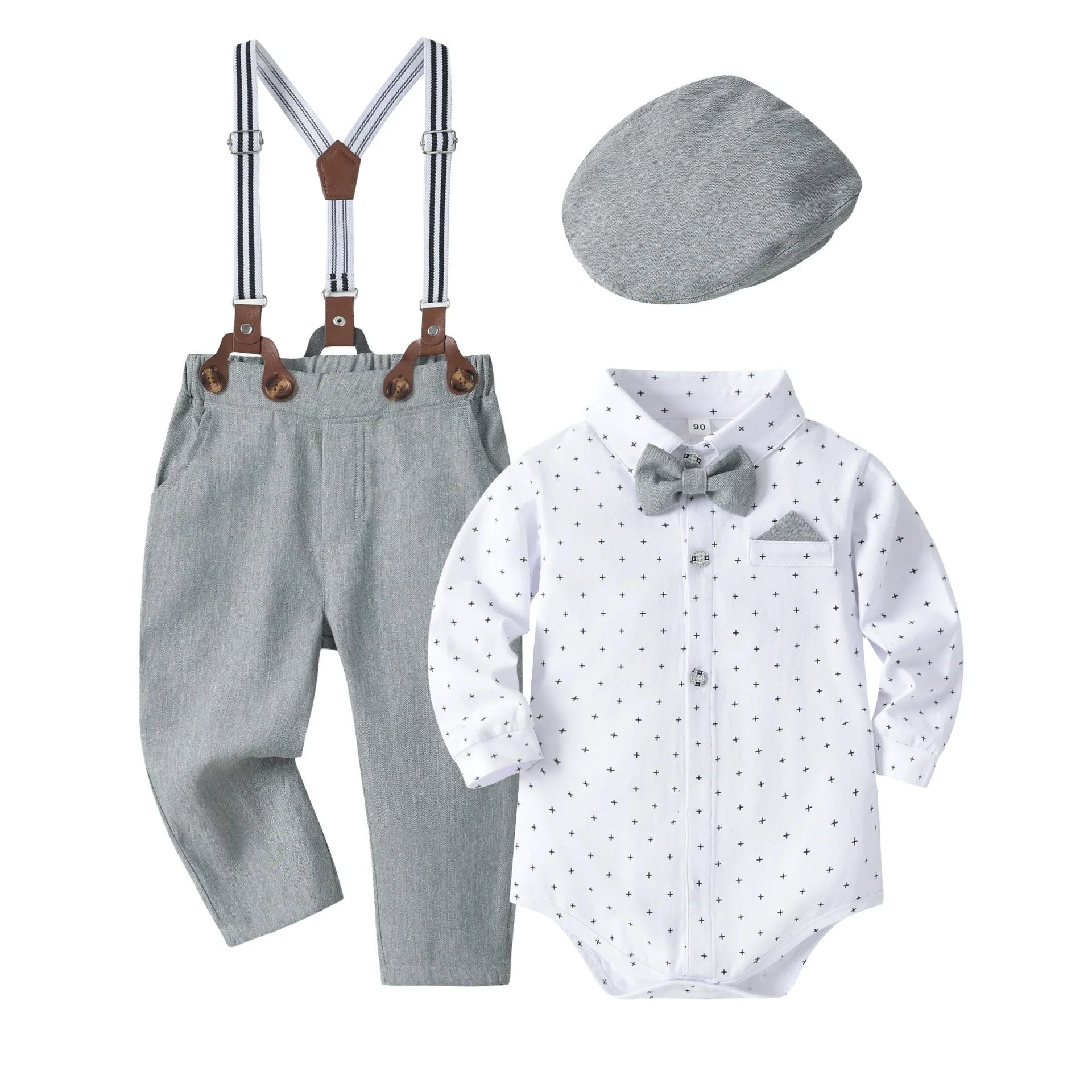 Baby Boy Clothes 0-24M Baby Boy Suits 4pcs infants Boys Baptism Easter Outfits  Christmas Clothes новорожденных одежда для