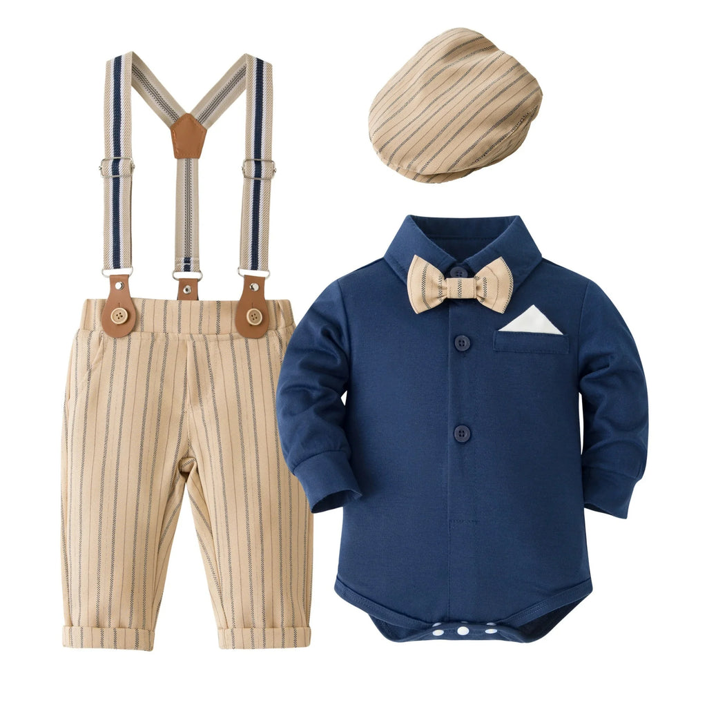 Baby Boy Clothes 0-24M Baby Boy Suits 4pcs infants Boys Baptism Easter Outfits  Christmas Clothes новорожденных одежда для