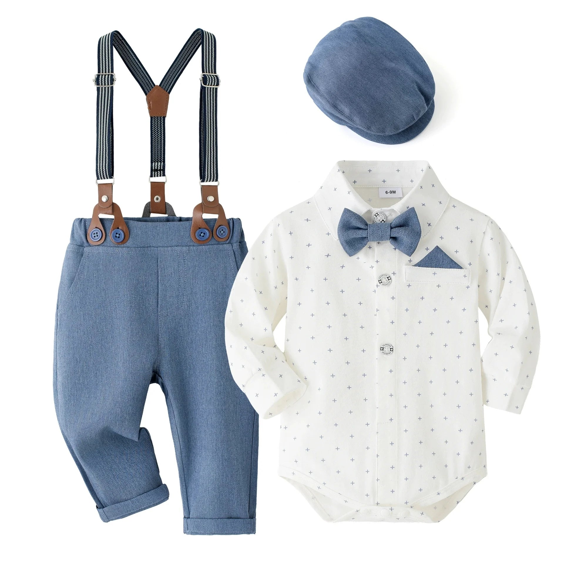 Baby Boy Clothes 0-24M Baby Boy Suits 4pcs infants Boys Baptism Easter Outfits  Christmas Clothes новорожденных одежда для