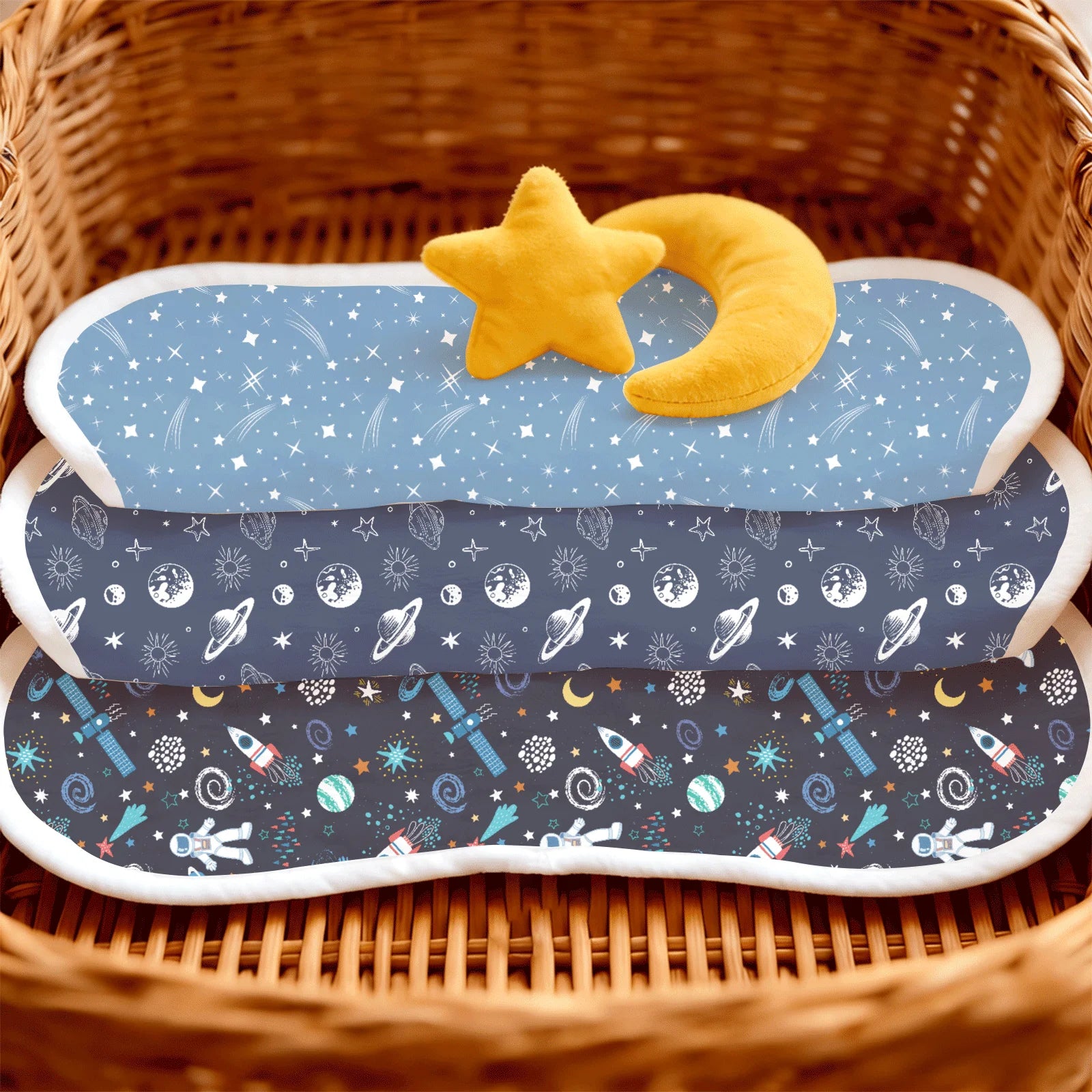 6/5/4Pcs Baby Burp Cloths Baseball Print Soft Cotton Newborn Bibs Absorbent Burpies For Infant Boy Girl Sports Theme Baby Shower