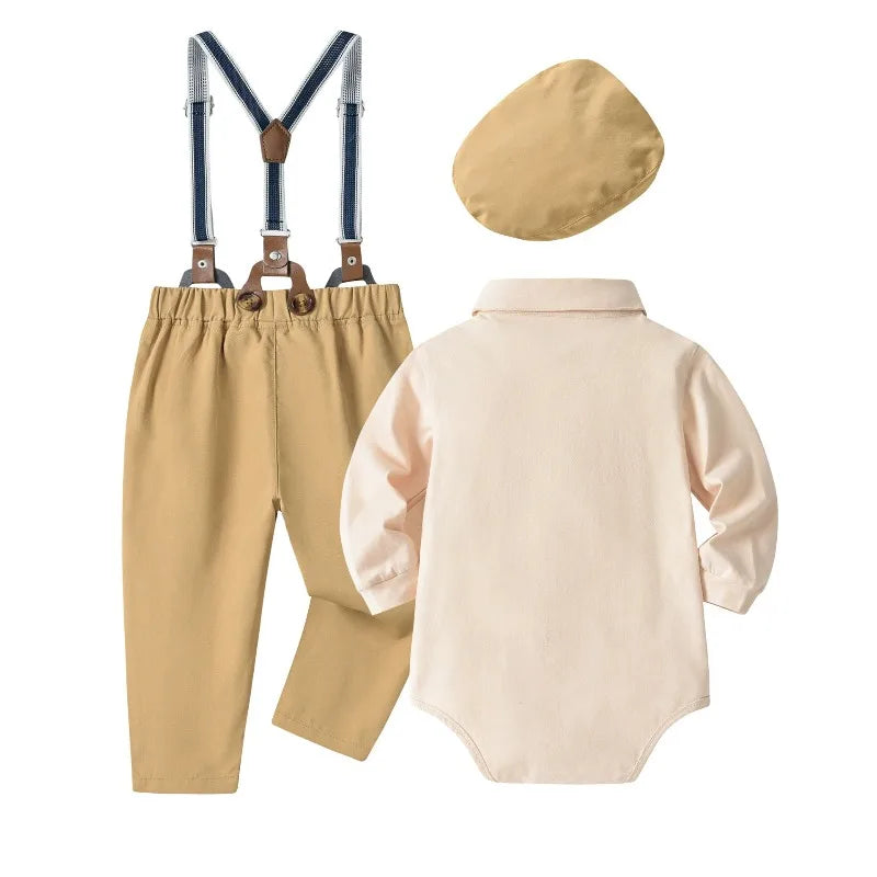 Baby Boy Clothes 0-24M Baby Boy Suits 4pcs infants Boys Baptism Easter Outfits  Christmas Clothes новорожденных одежда для