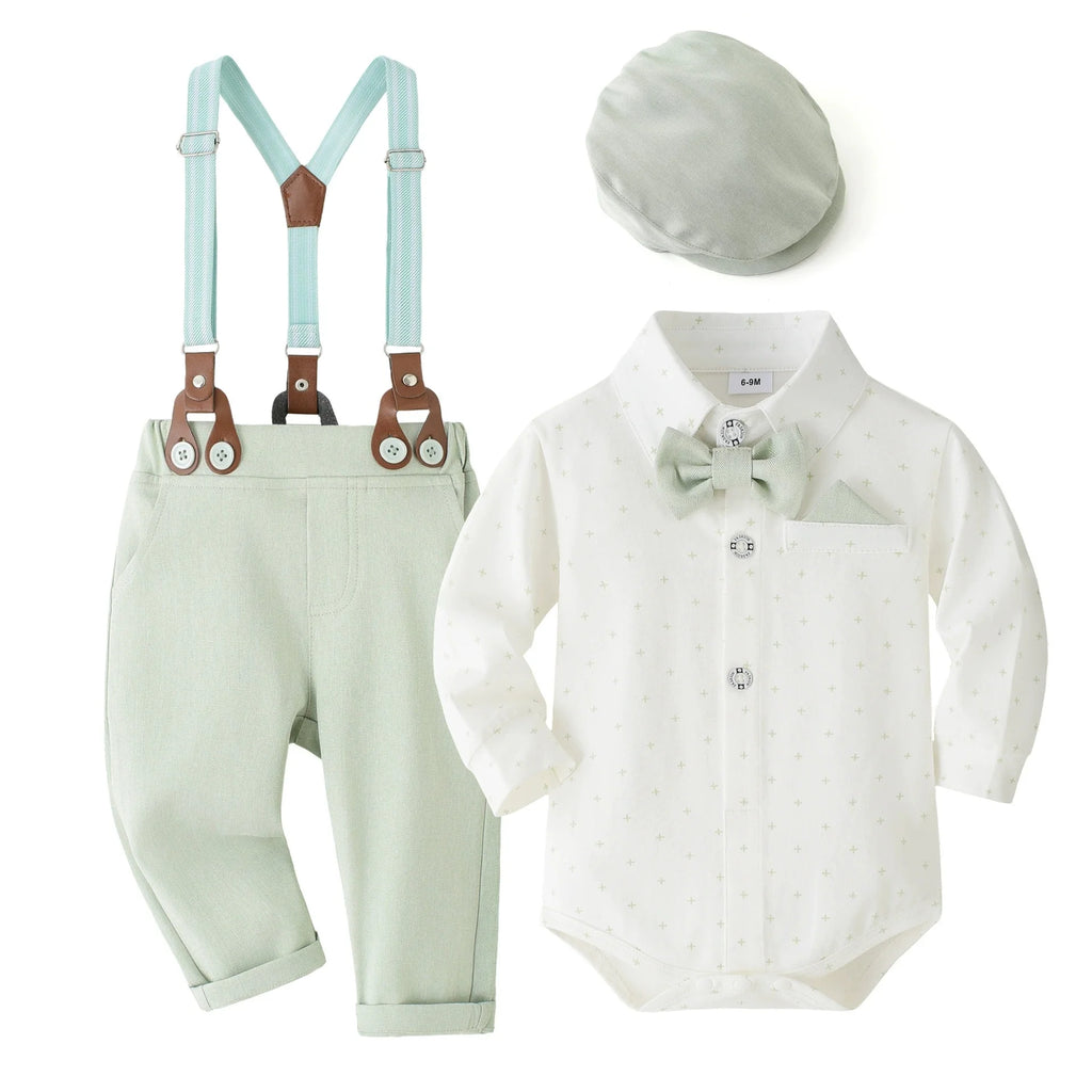 Baby Boy Clothes 0-24M Baby Boy Suits 4pcs infants Boys Baptism Easter Outfits  Christmas Clothes новорожденных одежда для
