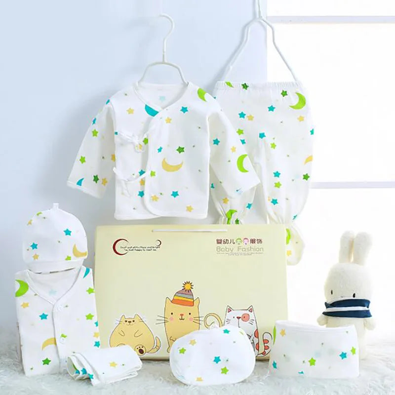 0-3 Months Infant Clothing Set Cotton Newborn Boys Baby for Girls Print Girl Suits