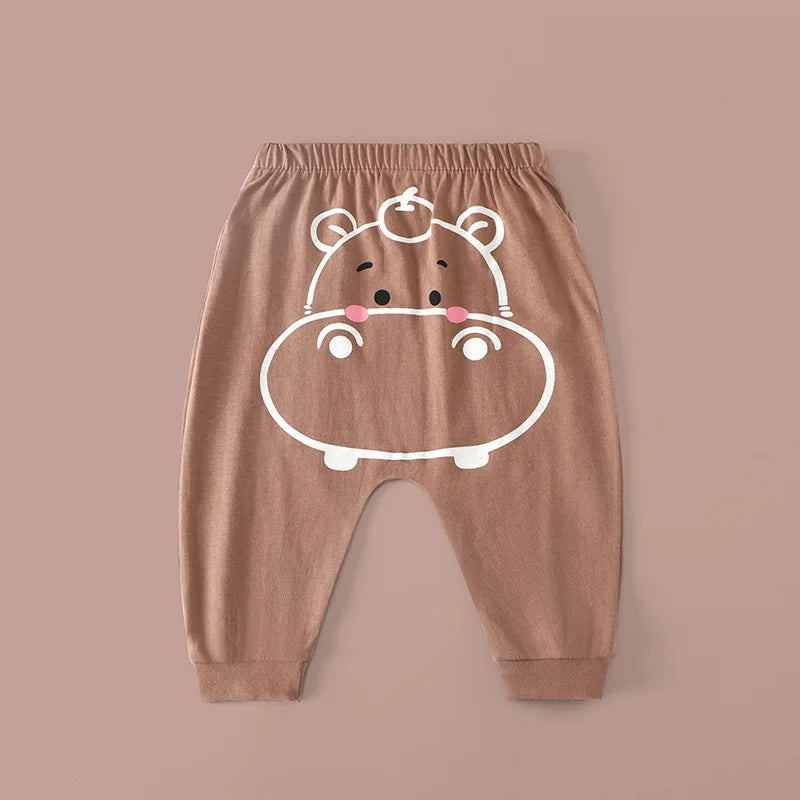 Baby Pants Spring Summer Harem Trousers Baby Boys Girls Big PP Pant Cotton Pants