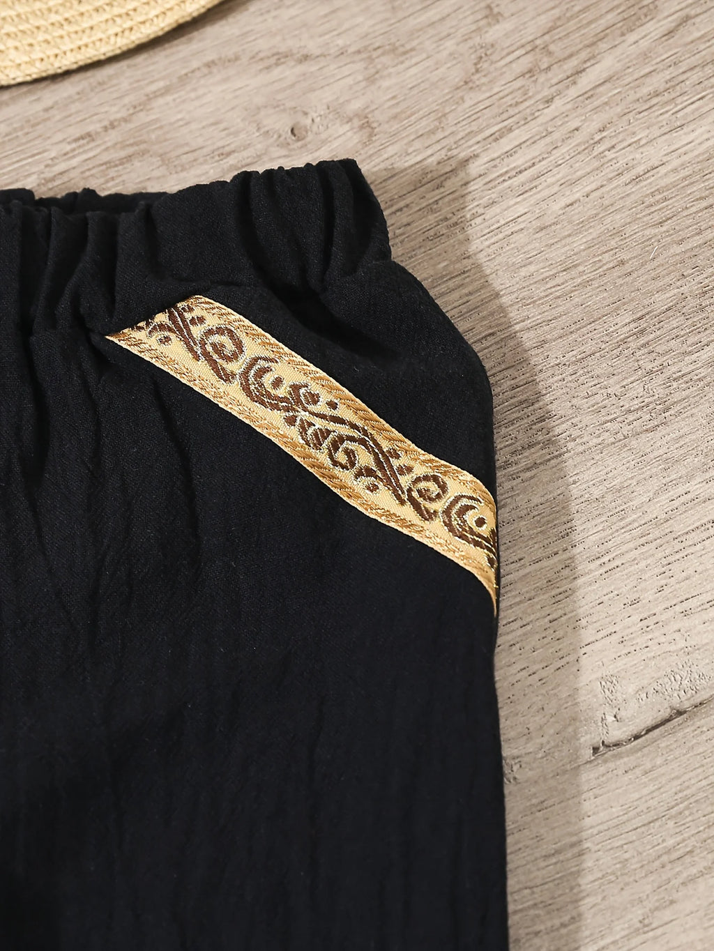 Summer's New Ethnic-Style Clothing For Baby Boys, A Two-Piece Short-Sleeved And Long-Pants Street Simple And Casual Set