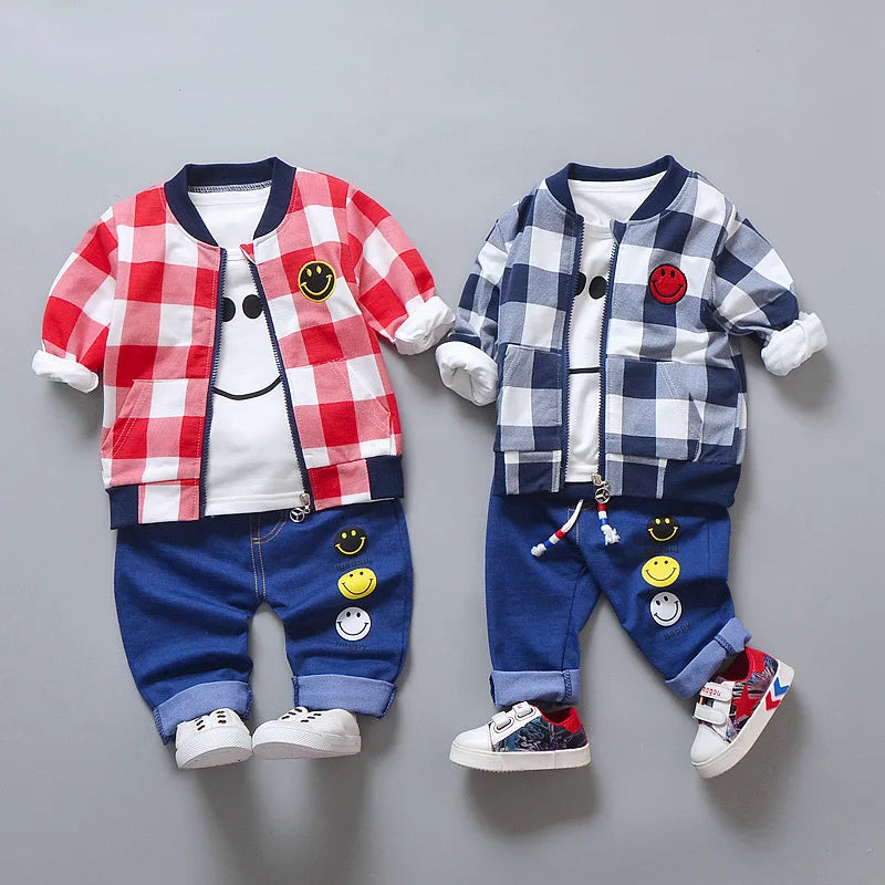 Toddler Baby Boys girl Clothes Set spring autumn corduroy Cartoon Clothing Sets Boys Hoodies Jacket And Pants Kids Suit 0-5Y