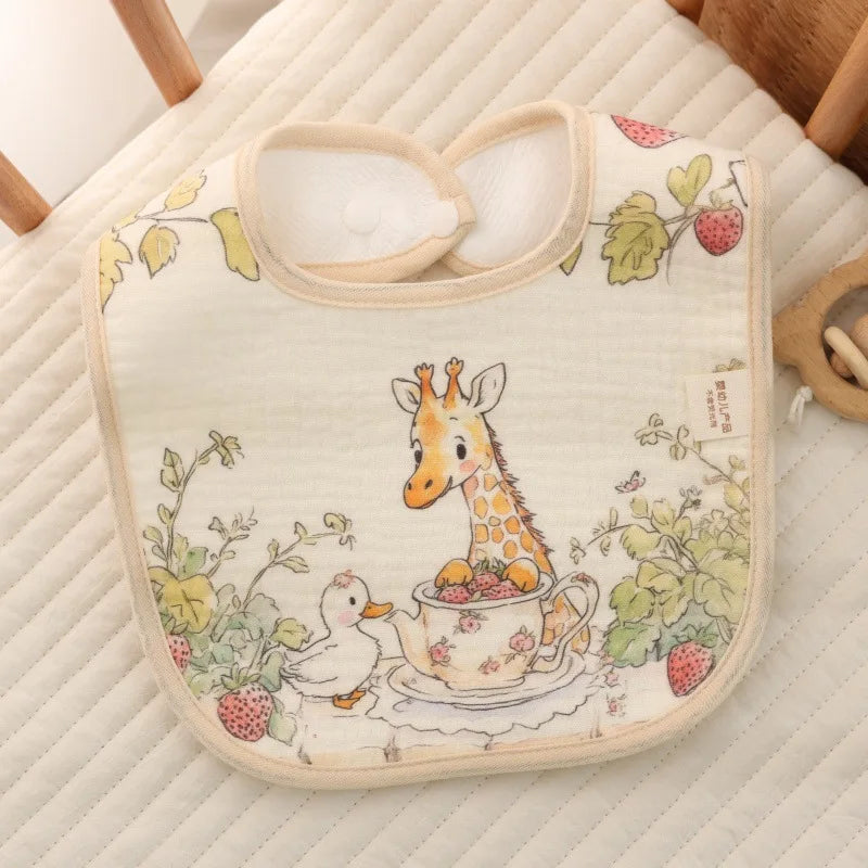 Baby Bibs Burp Clothes Cotton Newborn Bibs for Girls Boys Baby Stuff Infant Accessories Toddler Saliva Towels Baby Care