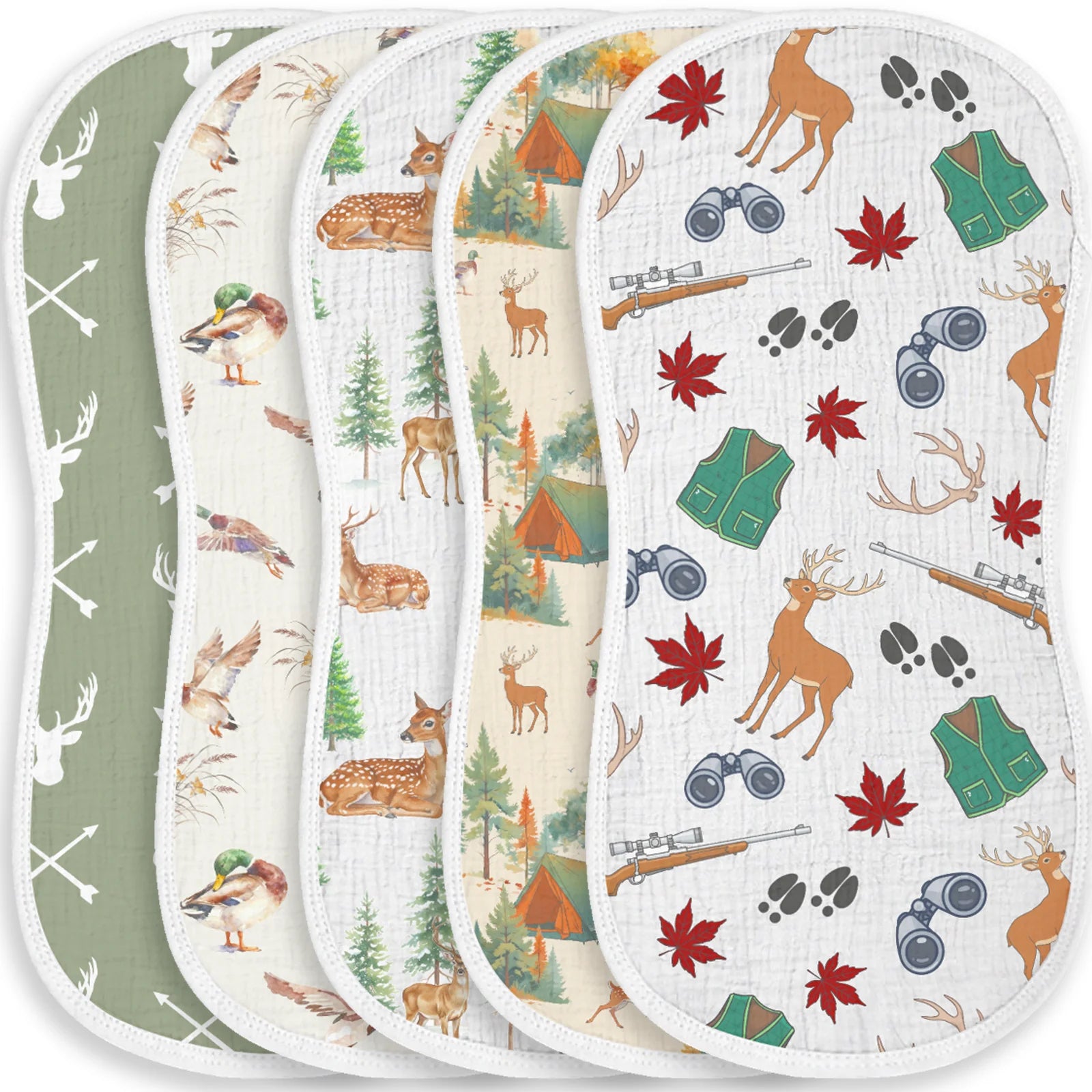 6/5/4Pcs Baby Burp Cloths Baseball Print Soft Cotton Newborn Bibs Absorbent Burpies For Infant Boy Girl Sports Theme Baby Shower