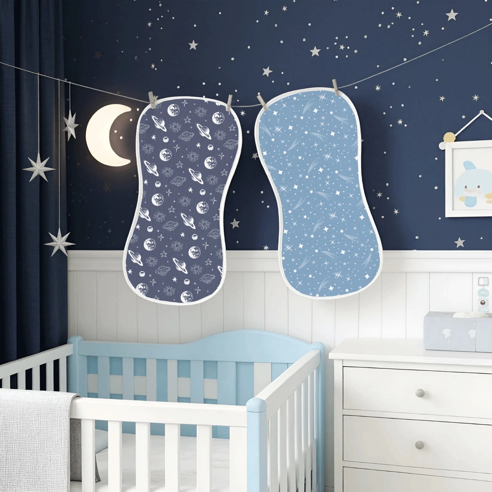 6/5/4Pcs Baby Burp Cloths Baseball Print Soft Cotton Newborn Bibs Absorbent Burpies For Infant Boy Girl Sports Theme Baby Shower