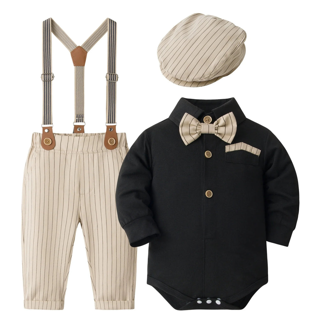 Baby Boy Clothes 0-24M Baby Boy Suits 4pcs infants Boys Baptism Easter Outfits  Christmas Clothes новорожденных одежда для