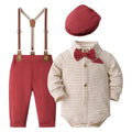 Baby Boy Clothes 0-24M Baby Boy Suits 4pcs infants Boys Baptism Easter Outfits  Christmas Clothes новорожденных одежда для