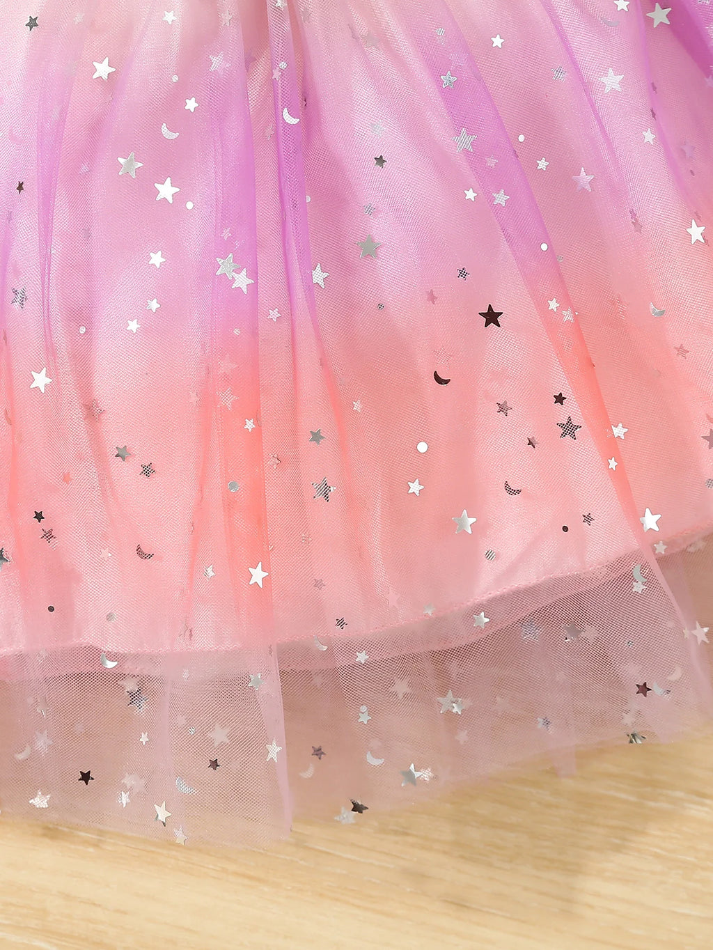 Baby Girl  Clothes Cute 1st Birthday Print Outfit Bodysuit  Sequin Bowknot  Mesh Tutu Skirt 3Pcs Toddler Girls Clothing Set