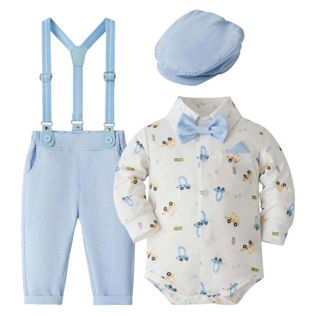 Baby Boy Clothes 0-24M Baby Boy Suits 4pcs infants Boys Baptism Easter Outfits  Christmas Clothes новорожденных одежда для