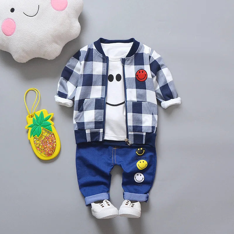 Toddler Baby Boys girl Clothes Set spring autumn corduroy Cartoon Clothing Sets Boys Hoodies Jacket And Pants Kids Suit 0-5Y