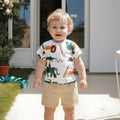 Cartoon Baby Boys Clothing Sets Cotton Tops + Shorts 2Pcs Casual Summer Short Sleeve