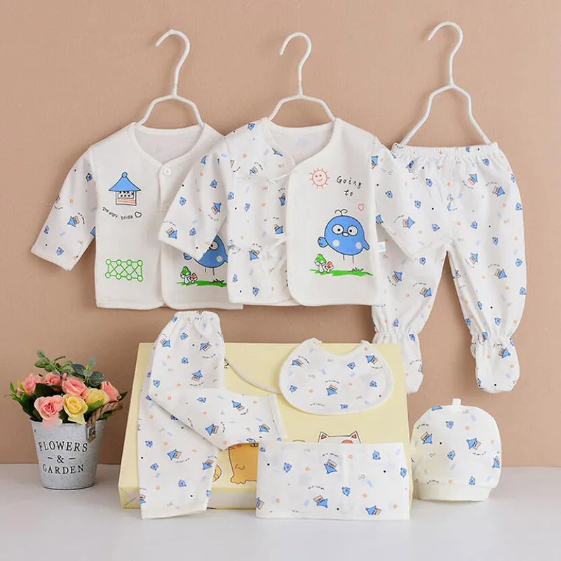 0-3 Months Infant Clothing Set Cotton Newborn Boys Baby for Girls Print Girl Suits