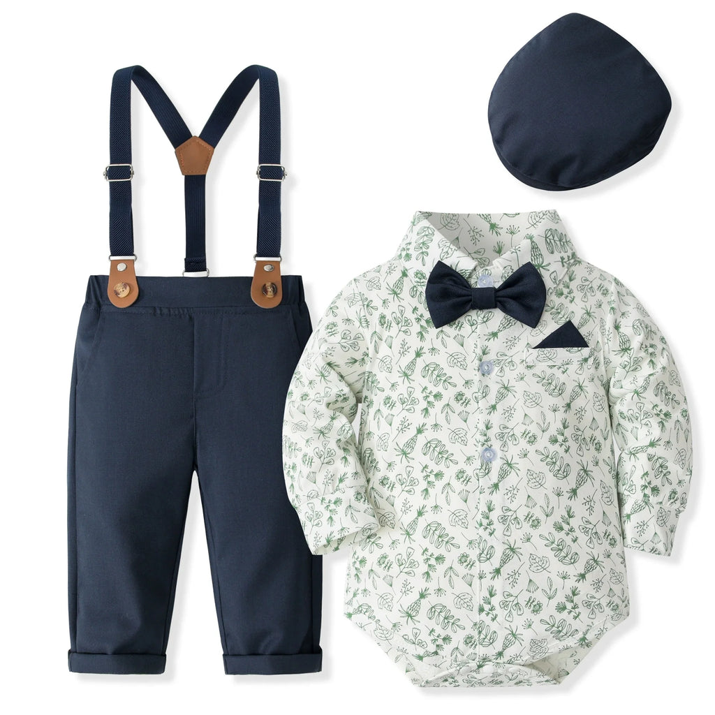 Baby Boy Clothes 0-24M Baby Boy Suits 4pcs infants Boys Baptism Easter Outfits  Christmas Clothes новорожденных одежда для