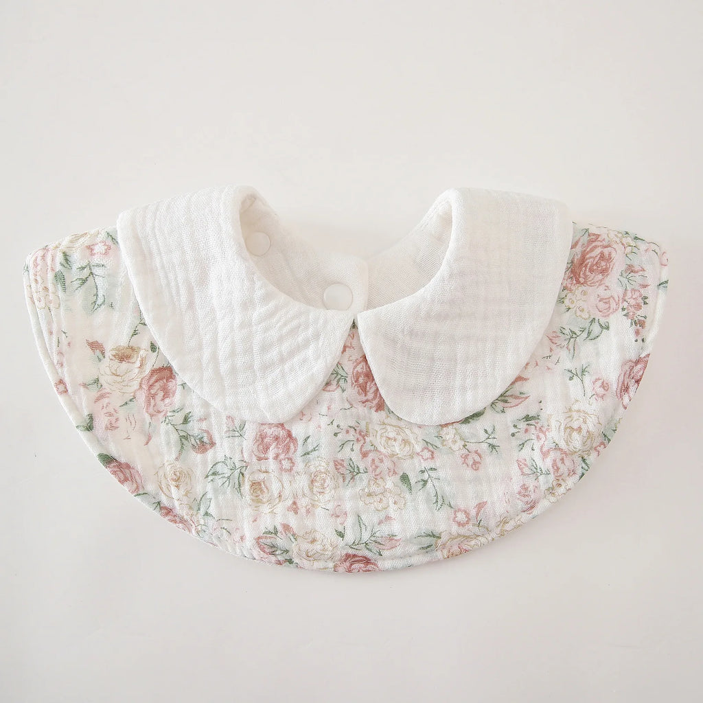 Cotton Baby Bibs 6 Layer Gauze Saliva Towel Baby Burp Cloths for Newborn Girls Adjustable Bibs for Newborn Baby Items
