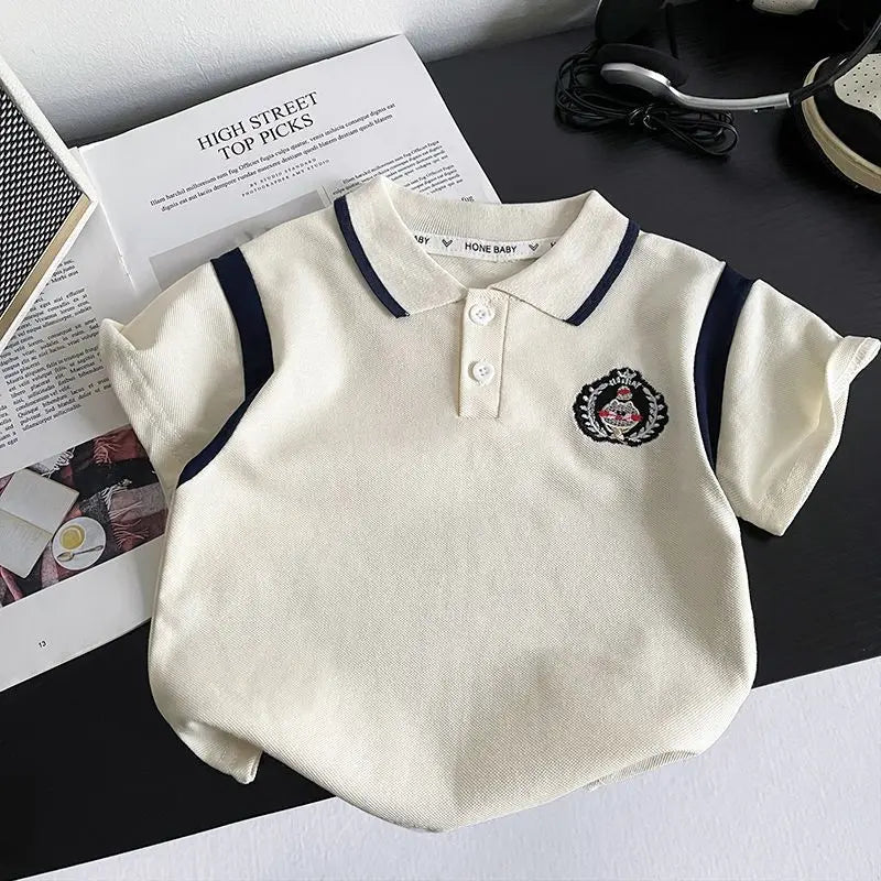 0-5Years New Baby Boys Clothes Sets Infant Kids Embroidery Labeling T Shirt Shorts 2pcs/sets Children Clothing Tracksuits Set