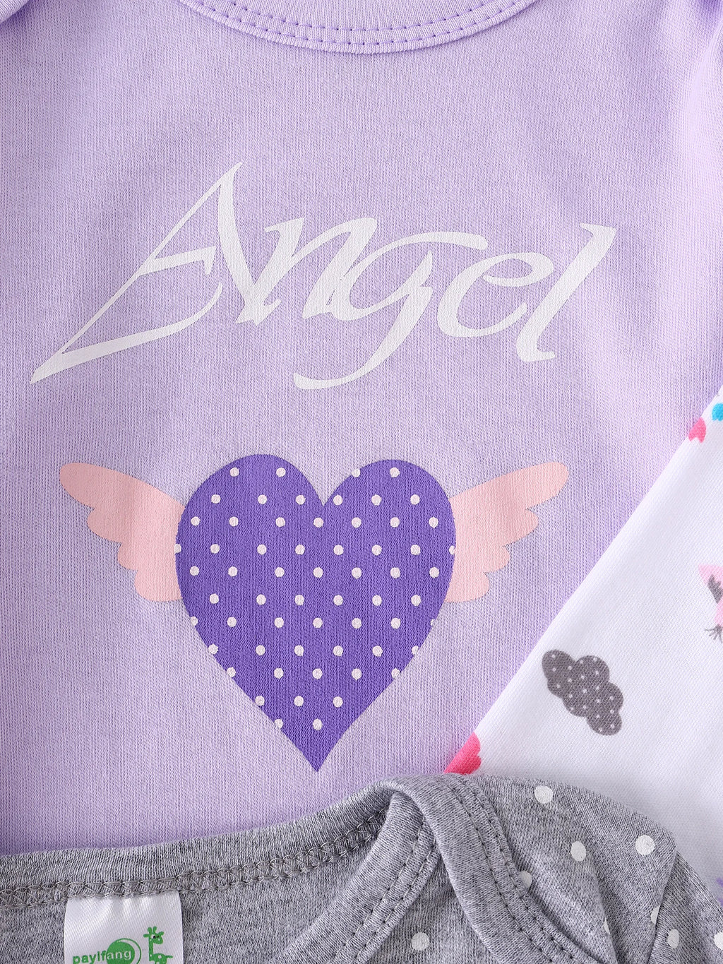 Baby girl clothes  Baby girl onesie 4PCS Spring/Autumn long-sleeved onesie Cotton fabric Suitable for 0-12 months