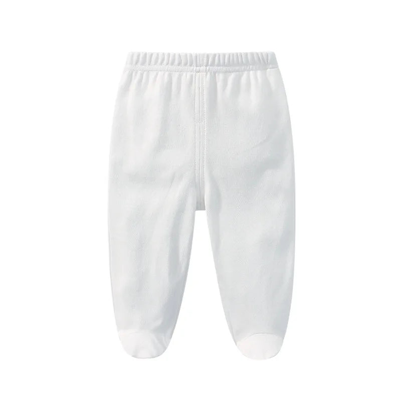 Baby Clothes Infant Boys Girls Set Long Sleeve Cotton Slanting Open Button T-Shirt Tops Solid Color Pants Spring Baby Outfits