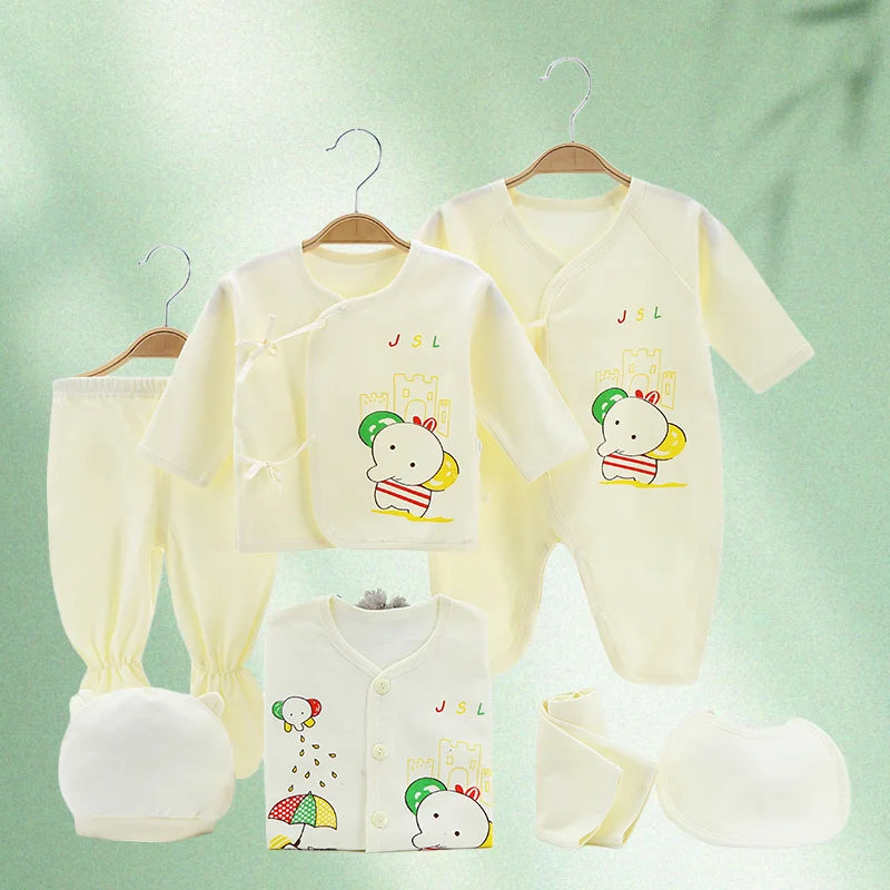0-3 Months Infant Clothing Set Cotton Newborn Boys Baby for Girls Print Girl Suits