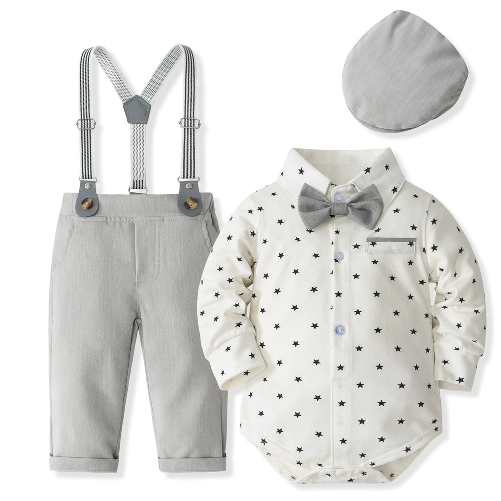 Baby Boy Clothes 0-24M Baby Boy Suits 4pcs infants Boys Baptism Easter Outfits  Christmas Clothes новорожденных одежда для